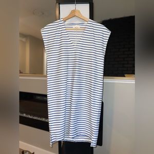 Madewell XXS Mini Dress Blue & White Stripes